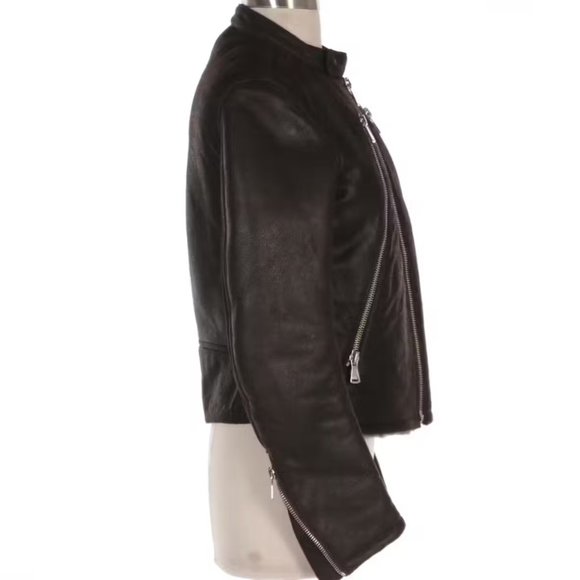 Maison Margiela Garderobe Sherpa Lined Leather Jacket - Picture 2 of 6